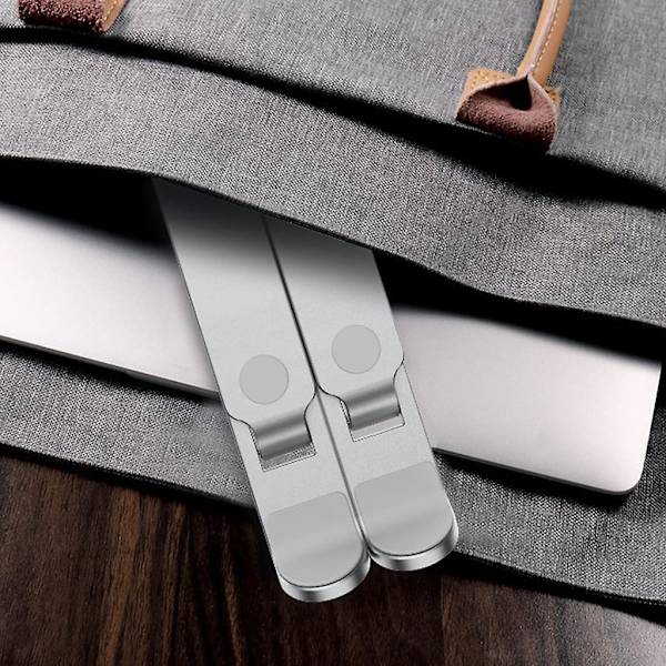 Foldbar Justerbar Vinkel Laptop Stand Bærbar Aluminium Legering Desktop Notebook Holder Skridsikker Tablet Kølestativ