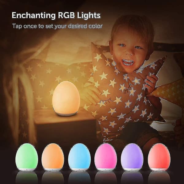 Child Night Light, 8 Color Adjustable Led Baby Night Light
