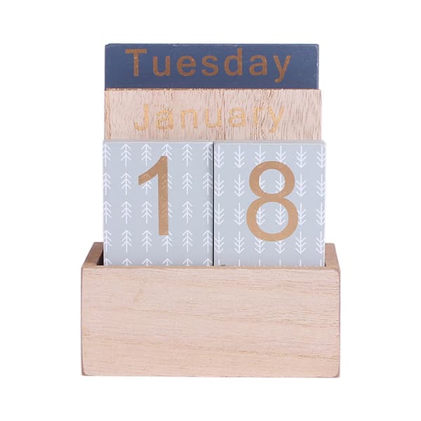 Kreativ Kalender Tre Evigvarende Retro Stil