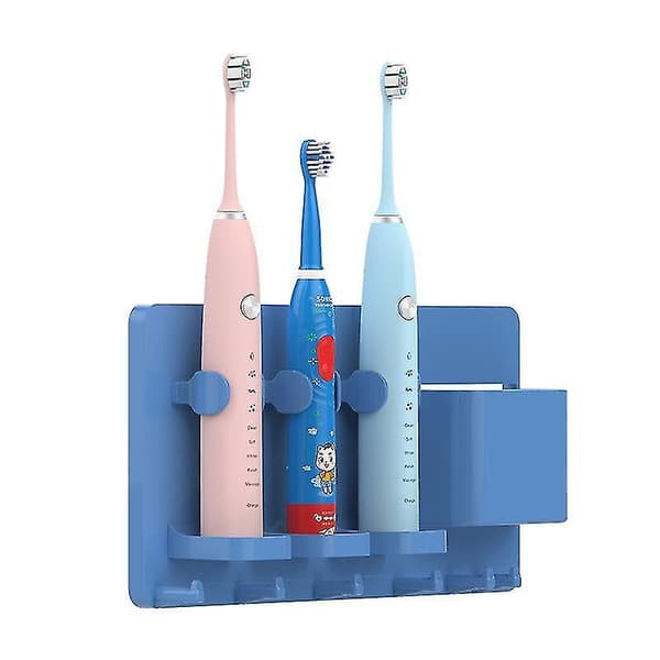 Tannbørsteholdere 28cm Baderomsoppbevaring Elektrisk Tannbørsteholder blue
