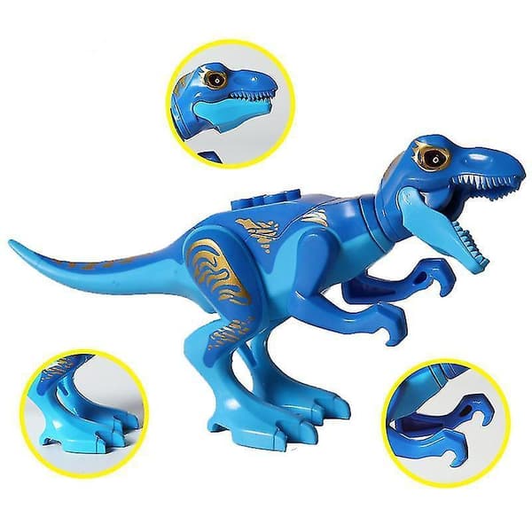 8pcs Building Blocks World Dinosaurs Figures Bricks Assemble Kids Toys