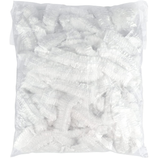 100 stk. Engangs Dusjhetter, Elastisk Badehette i Plast for Hjemmebruk, Hotell, Spa og Frisørsalong