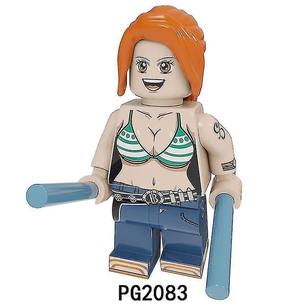8 stk. One Piece Luffy Sauron Sanji Samlede Byggeklods Minifigur Legetøj