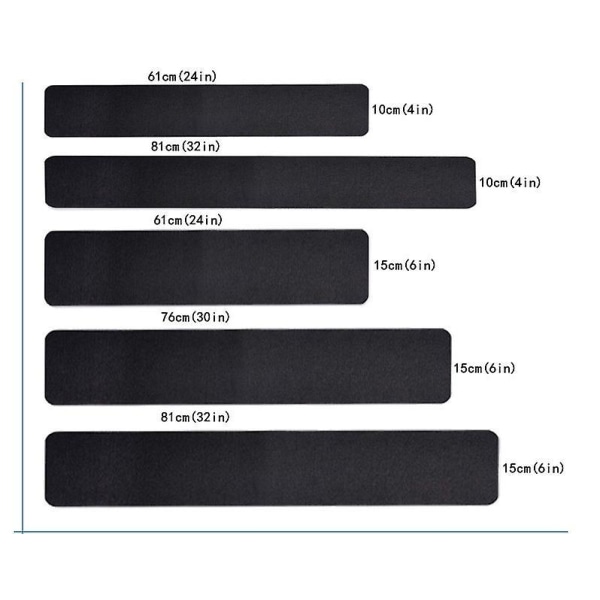 Stair Anti-slip Strip Transparent PEVA Skin-friendly Frosted Anti-slip Strip Rubber Non-marking Step Anti-slip Tape Home Decoration Stair Decoration Transparent 10*81cm