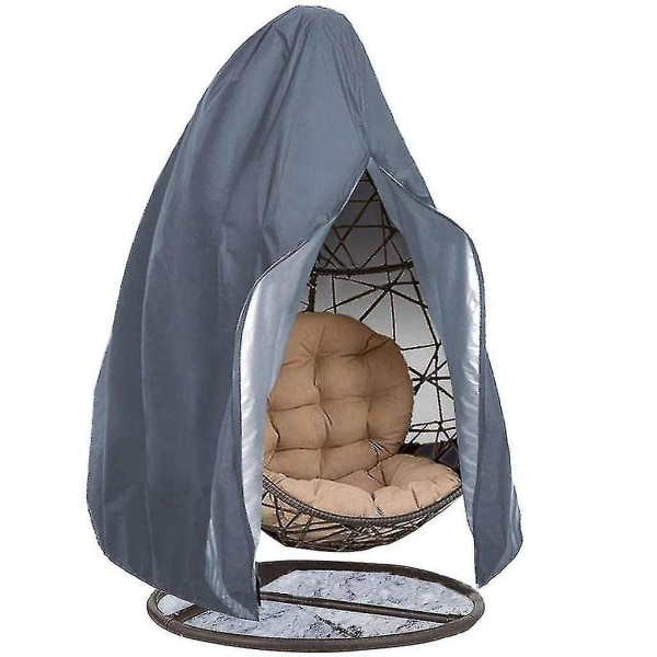 Patio Hanging Chair Cover Outdoor Pod Swing Seat Cover Dust Waterproof Cover Chair Protector Grey 231x200CM