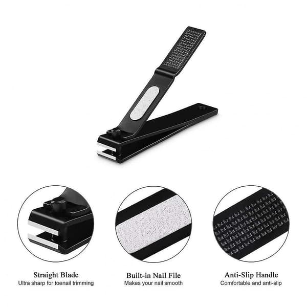 Nail Clippers Set, Ultra Sharp Sturdy Fingernail And Toenail Clipper Cutters ,2pack