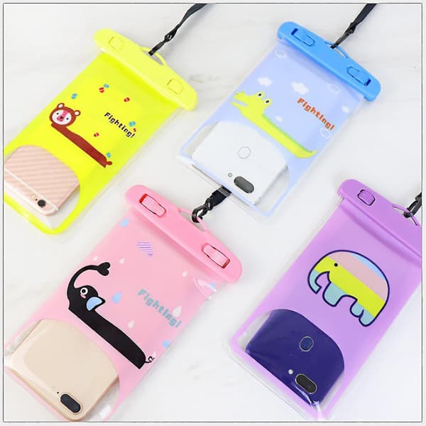 Cartoon Mobile Phone Waterproof Bag Drifting Pvc Mobile Phone Bag