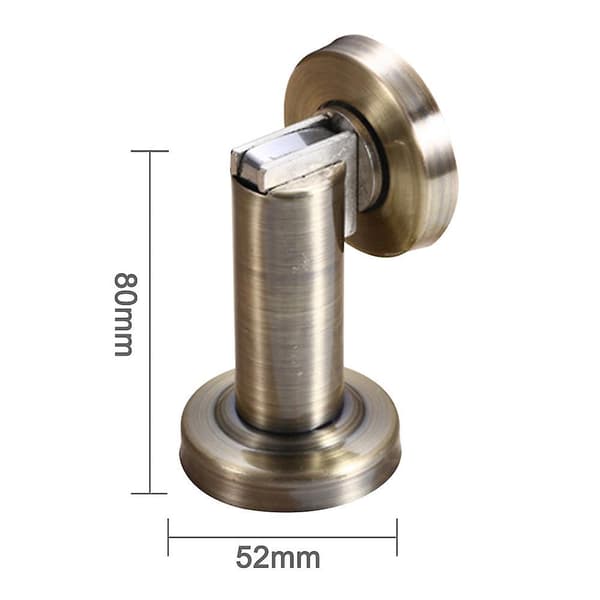 Magnetisk Dørstopper, Børstet Rustfrit Stål Dørholder Moderne Solid Green bronze