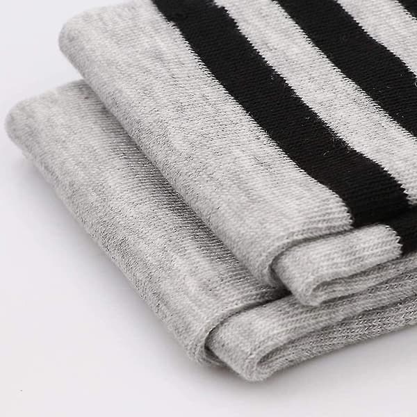 6 Pairs High Thigh Socks Striped Over Knee Thin Tights Long Stocking Knee High