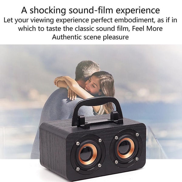 Portable Bluetooth-compatible Speaker Partycast Stereo Bass With Japan-imported Chip Brown