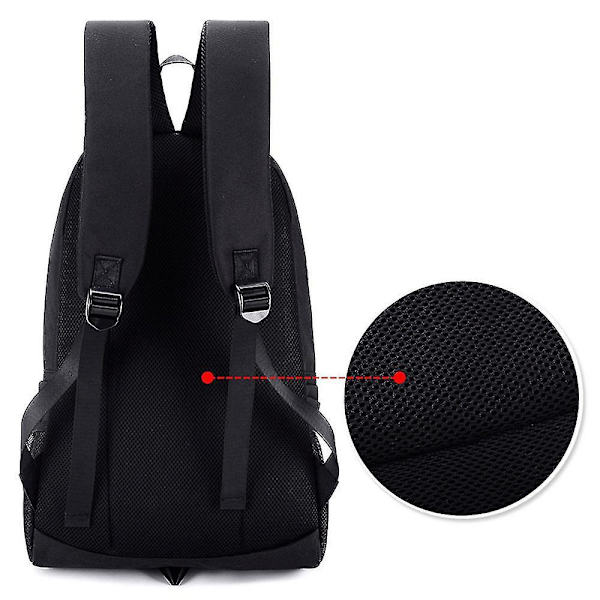 Luminous Backpack Male Shark Usb Backpack Men's Big Mouth Shark Function Backpack Student Bag Personality Backpack