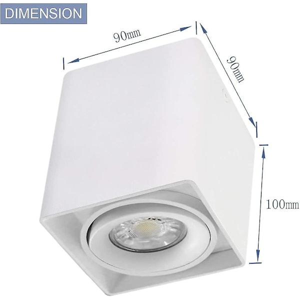 Adjustable Ceiling Spotlight (with 5w Gu10 Led Bulb) Indoor Wall Spotlight Ceiling Light Living Room