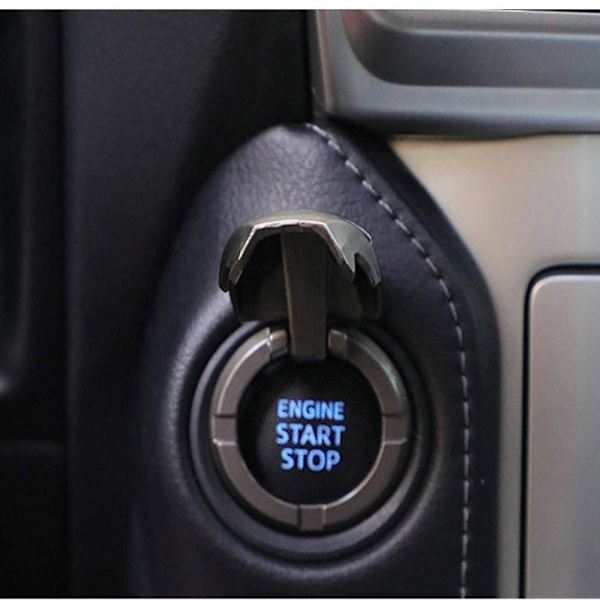 3d Iron Man Car Interior Decoration Accessories One Button Start Cover Ignition Switch Protective Red