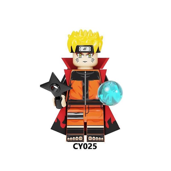 Naruto Samlet Børne Byggeklods Minifigur Legetøjsfigurer 8 stk
