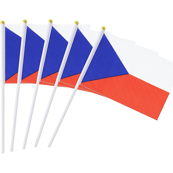 Pack Of 30 Small Mini Flags Russian Flags, Parade Party Decorations, World Cup, Festive Events, International Holidays Czech Republic