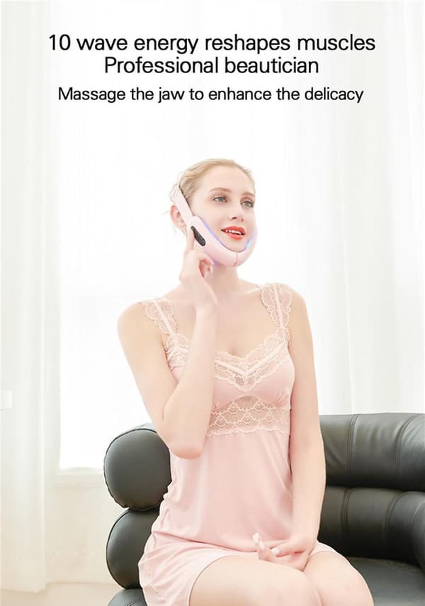 Electric Face Lifting And Slimming Device, Skin Rejuvenation Device(pink