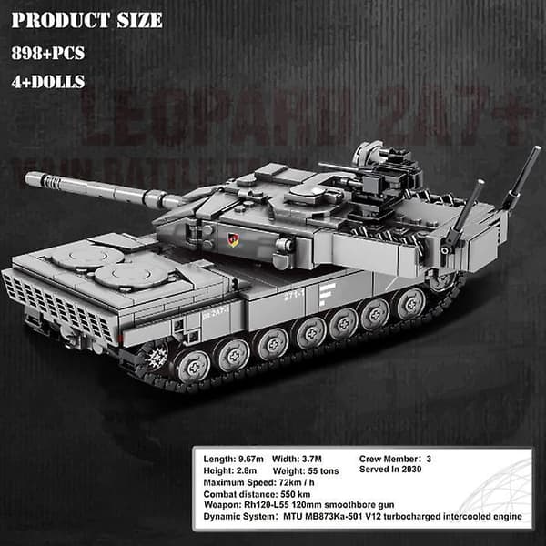 Military Tanks Building Blocks Bricks  Children Toys