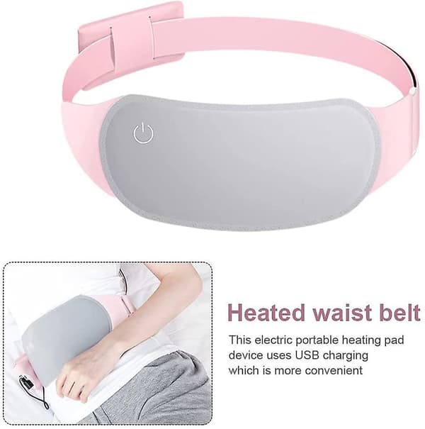 Heating Pad With 3 Level Menstrual For Back Or Belly Pain Relief,grey