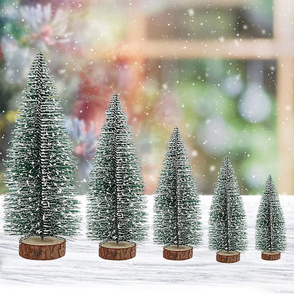 Small Christmas Tree, Valentines Day Decor, 5pcs Mini Christmas Tree Set