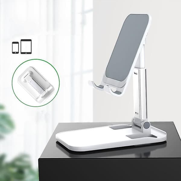 Foldable Phone Stand For Desk - Height Adjustable Cell Phone Holder Portable Cellphone Cradle Desktop Dock Compatiblea99-58