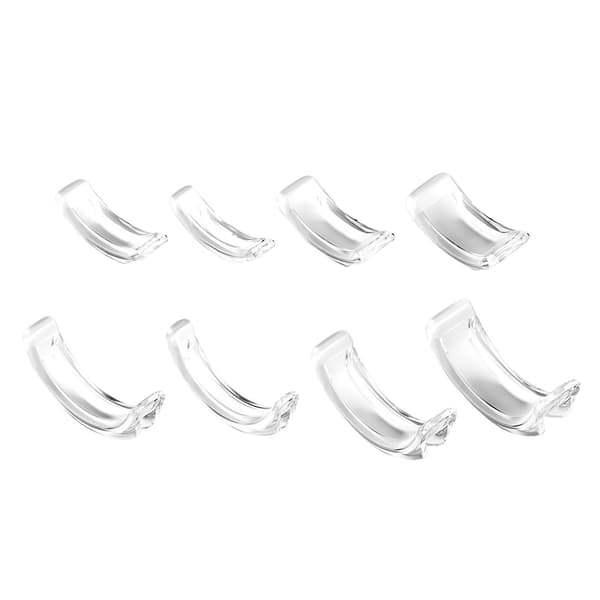 1/2/5 sæt Ringformindsker 8 Størrelser Transparent Formindsker Forhindrer Ring i at Glide Af 1set