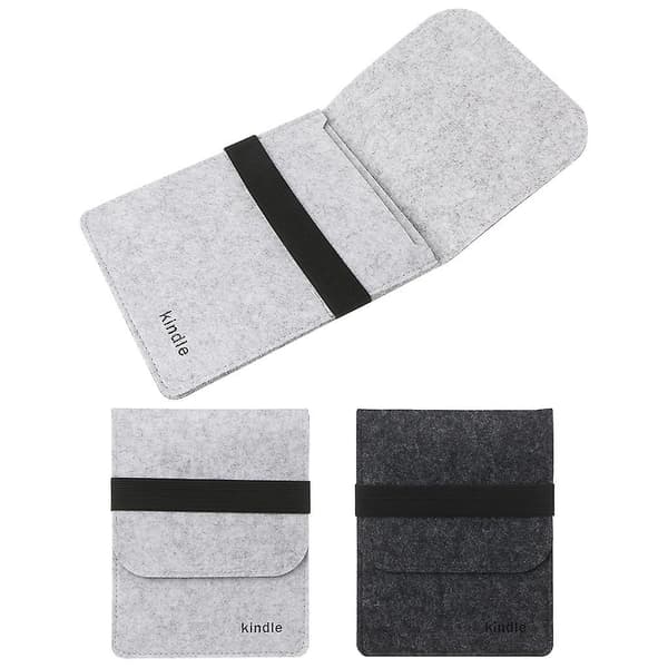 Slim Felt Bag Sleeve Case For Amazon Kindle Paperwhite 1/2/3 Voyage 6" Tablet Black