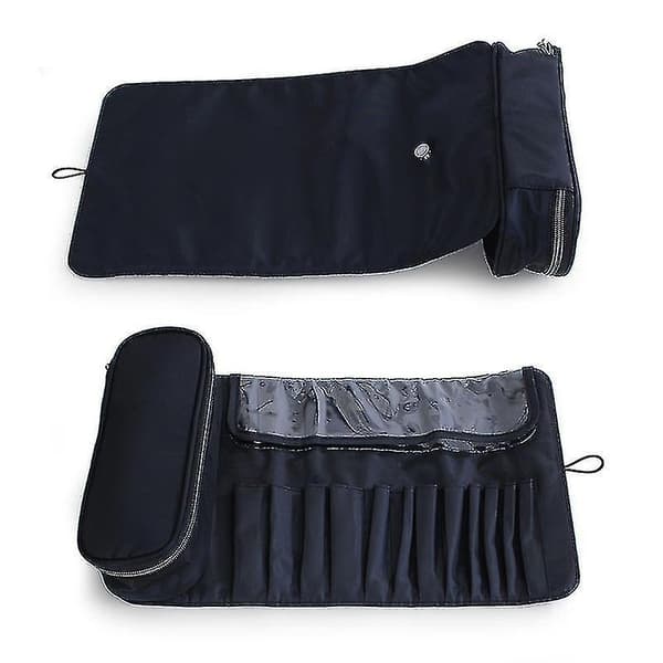 Makeup Bag Women's Cosmetic Brush Bag Travel Organizer Makeup Brushes Fold Tools Rolling Bags Waterproof Nylon