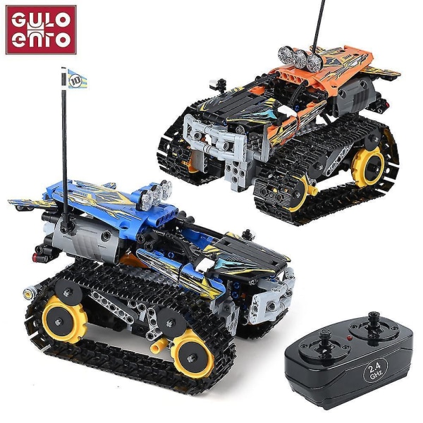 Technical Rc Tracked Stunt Racer Model App Control Building Blocks Electric Racing Car Bricks Children Toys Gifts For Kids Boysrc Tracked Car