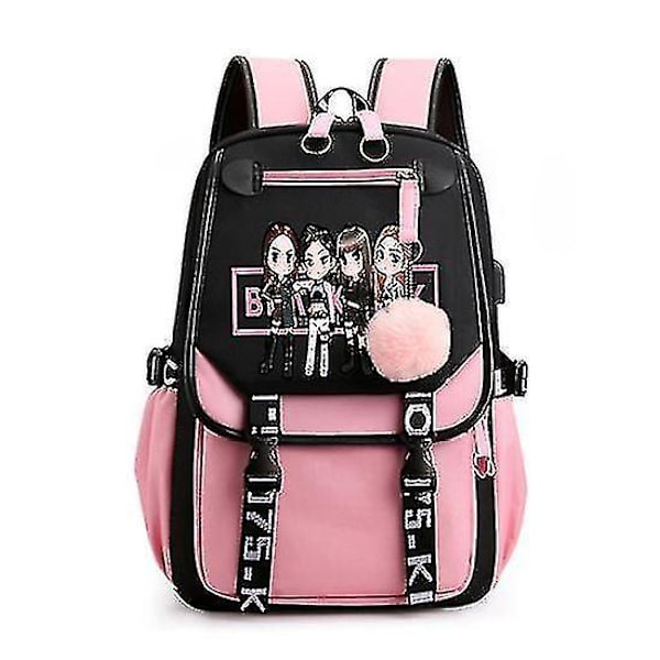 Skolesekk For Jenter Blackpink Rose 44 Cm