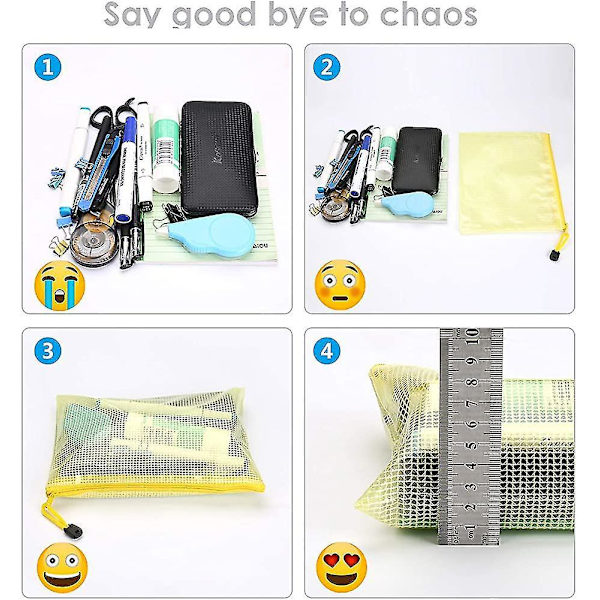 A5 Zip Document Pouch 12 Pcs Folder Package Wallet Document Pouch Folder Bag