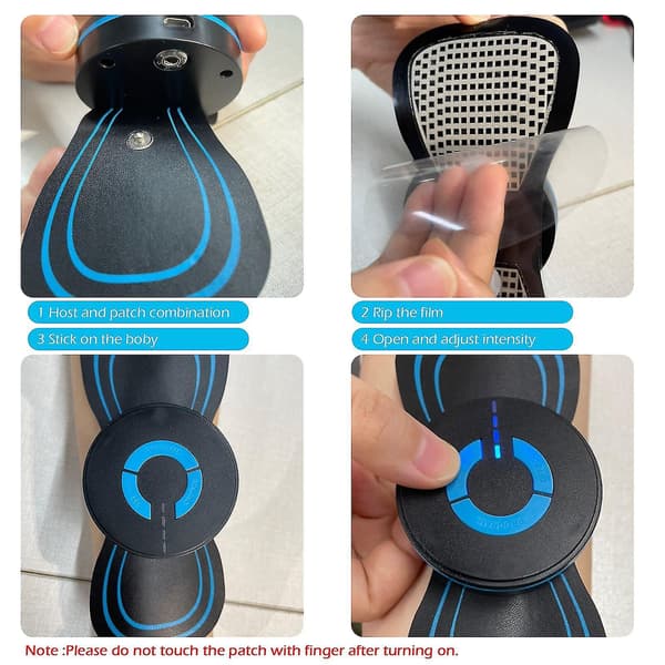 Electromagnetic Wave Leg Massager Mini Cervical Massager 6 Modes Adjustable For Pain Relief