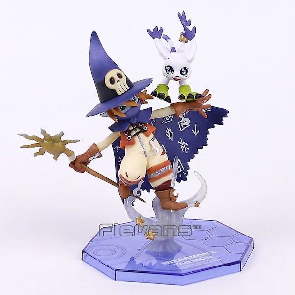 Digimon Adventure Digital Monster Wizarmon &amp; Tailmon Pvc Figure Collectible Model Toy 15cm no box