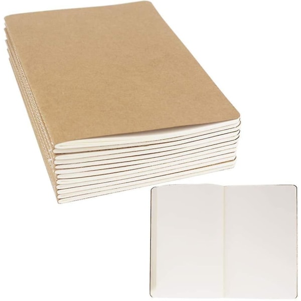 5 Pack Journal Notebook Blank Sketch Notebooks For Travelers, Students, Office - Diary Notebook Subject Notebook 8.2 x 5.5 inch 5pack blank