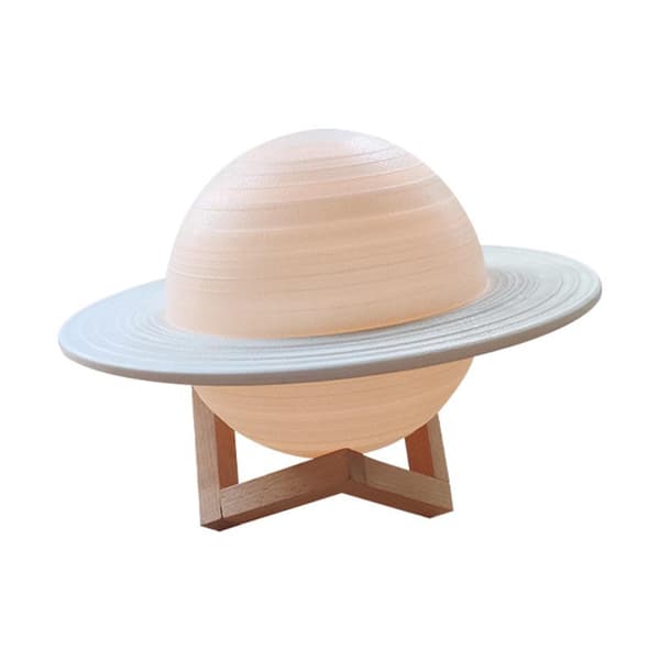 Saturn Lamp Planet Atmosphere Lamp 16 Color Remote Control Touch Sensor Lamp Usb Charging Night Light Moon Light 8.7In
