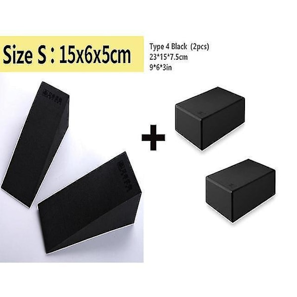 Yoga Foam Wedge Eva Foam Stretch Slant Boards Yoga Block Improve Lower Set 1
