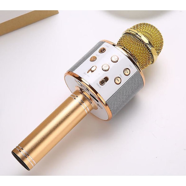 Gold-karaoke Microphone,microphone For Kids,fun Toys For 3-12 Year Old Kids