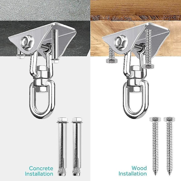 Hanging Hammock Sets Kit, 360 Rotation | Stainless Steel 304 | 500kg