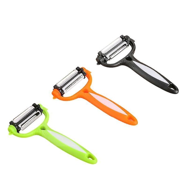 3pcs 3 In 1 Vegetable Peeler Multifunctional Fruit Carrot Cucumber Potato Peeler Cutter With Non Slip Handle Kitchen Gadget For Home Restaurant