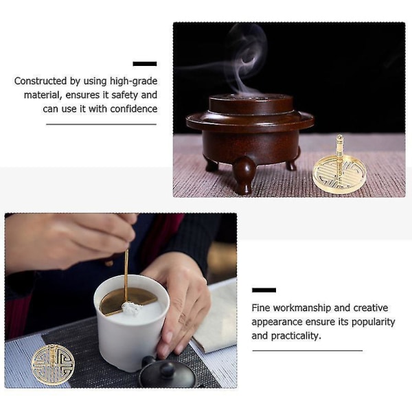 1pc Incense Ash Press Mold Incense Ash Press Tool Copper Incense Ceremony Supply