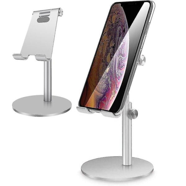 Justerbart nettbrett/telefonstativ, teleskopisk justerbar iPad-stativholder, universelt multi-vinkel aluminiumstativ kompatibelt med iPhone Smart Cel
