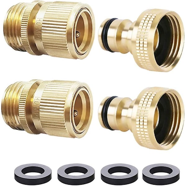 Garden Hose Quick Connector Water Hose Quick Connect  Inch Ght Brass Easy Connect Fitting Quick Connect Hose Fittings Garden Hose Fitting Water Hose C