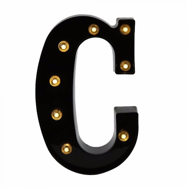 Led  Letter Lights New Design Light Up Black Letters For Events Wedding Party Birthday Home Bar Diy Decoration B091-361 C