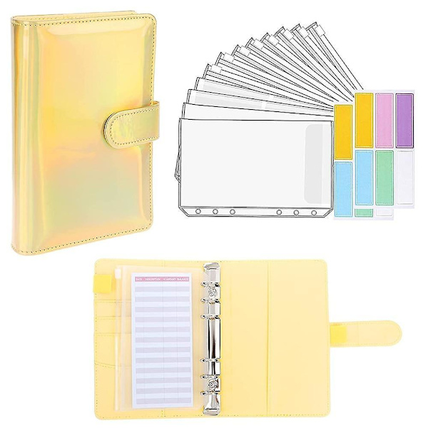 Budjettisuunnittelijan käteiskansio kirjekuori Gold-14pcs