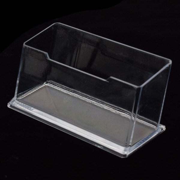 Creative Business Card Holder, Alloy Aluminum Metal Box Clear Transparent