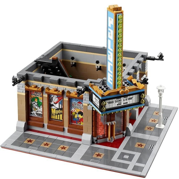 Palace Cinema City Streetview Modulære Byggeklodser med 6 Figurer Kompatible 10232 Legetøj Fødselsdags Julegave 2778 stk