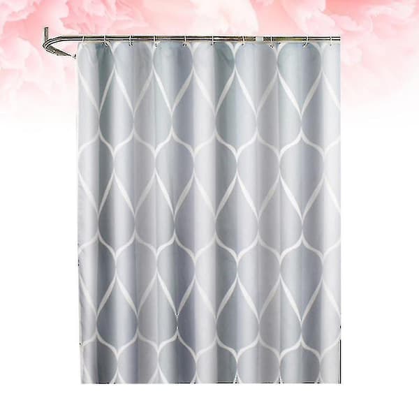Simple Waterproof Shower Curtain Thickened Polyester Bathroom Curtains Bathroom Decoration (120x180cm)