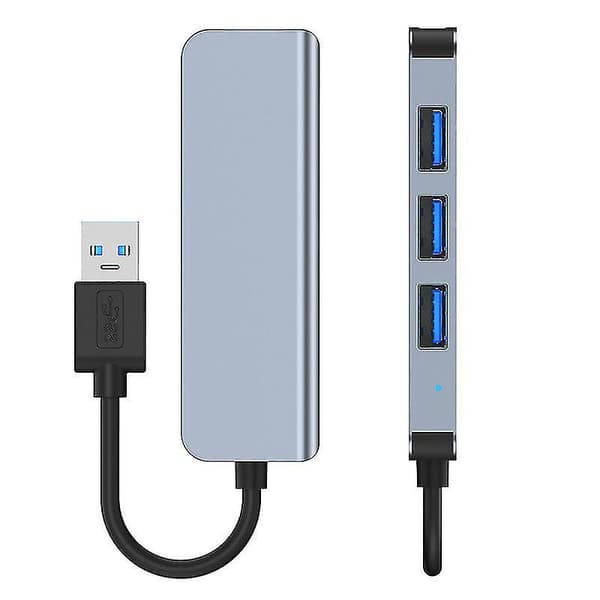 4-port USB Hub 3.0, USB Ultra Slim Hurtig Data Bærbar Splitter