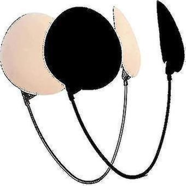 Frontløs BH Ryggløs Stroppeløs BH Beige and black