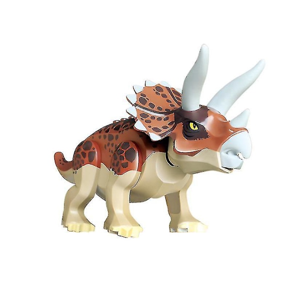 8pcschildren's Toy Dinosaur Building Block Jurassic Dinosaur Assembled Educational Toy-8