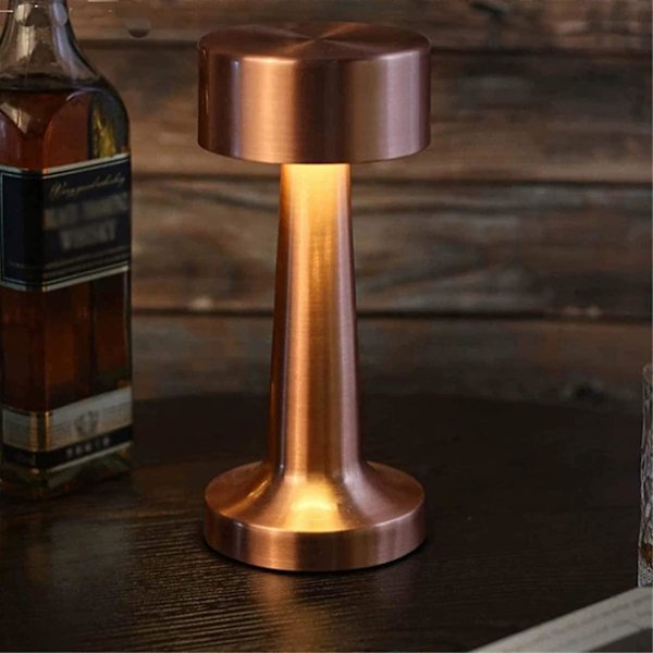 Dimmable Table Lamp, Rechargeable Wireless Table Lamps With Touch Sensor, 3 Level Brightness, 3w Led Night Light For Bedside Tables, Coffee Tables, Re